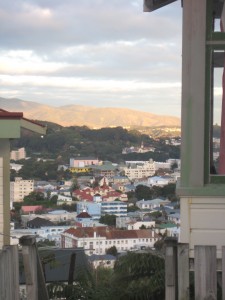 Sunset, Kelburn, Wellington, North Island, New Zealand