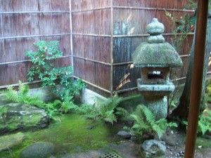 Small courtyard in tea house