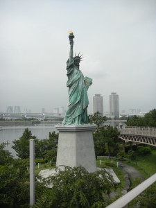 A smaller Statue of Liberty at Odaiba