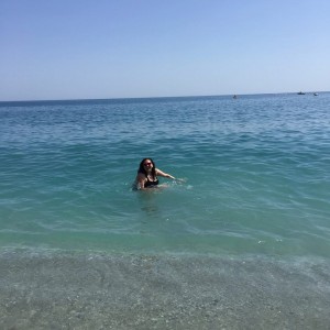 Beach day in Monterosso, in the Mediterranean Sea!
