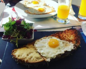 First meal off the plane! It's called Croque Madame.