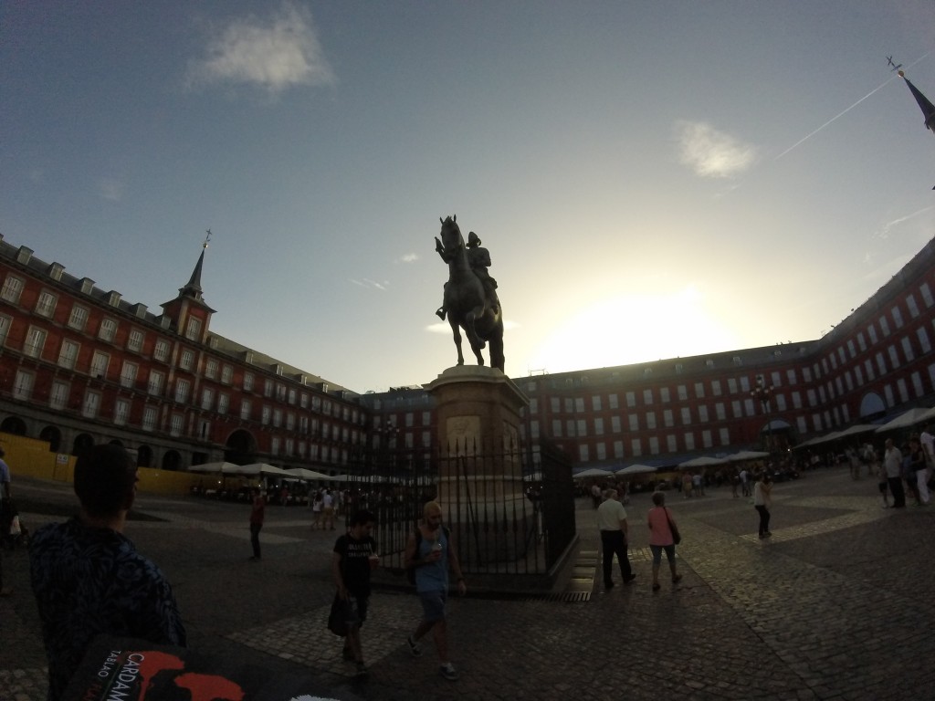 King Phillip III Statue and beautiful and very historic Plaza Mayor.