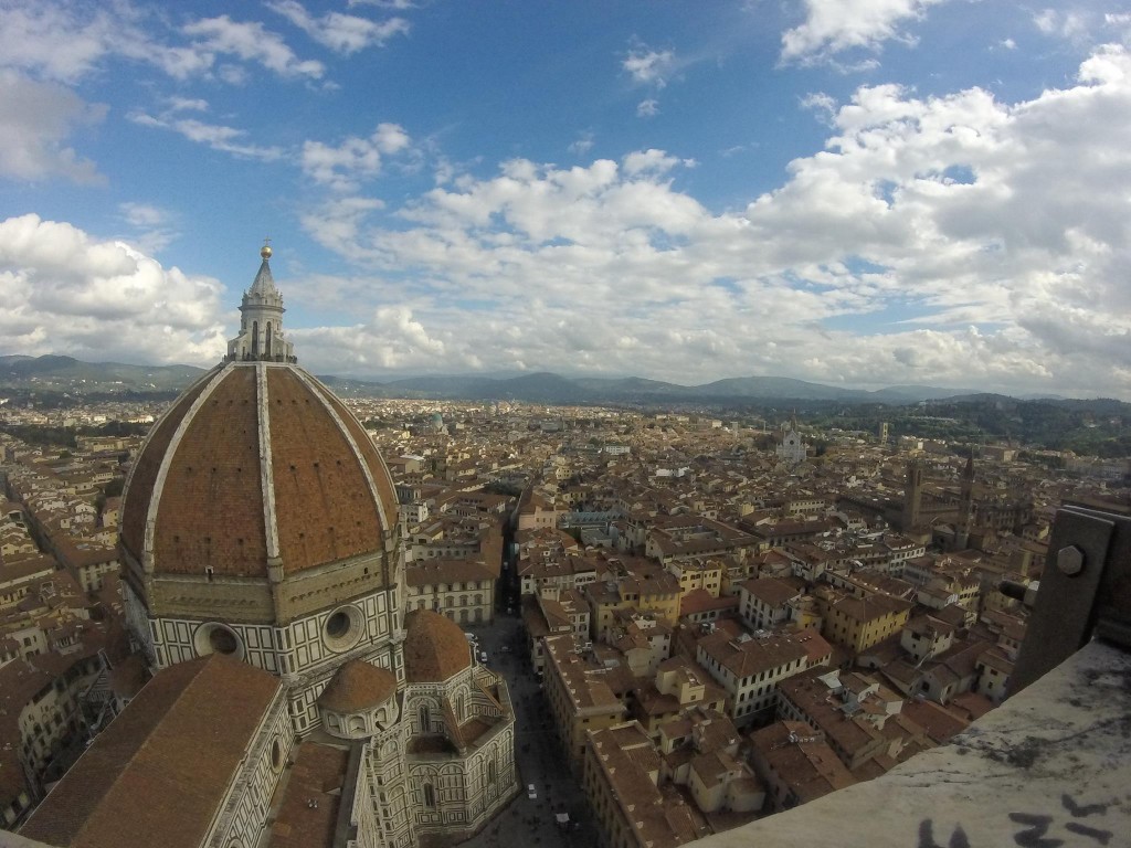View of Florence from the top of Giotto's Bell Tower.