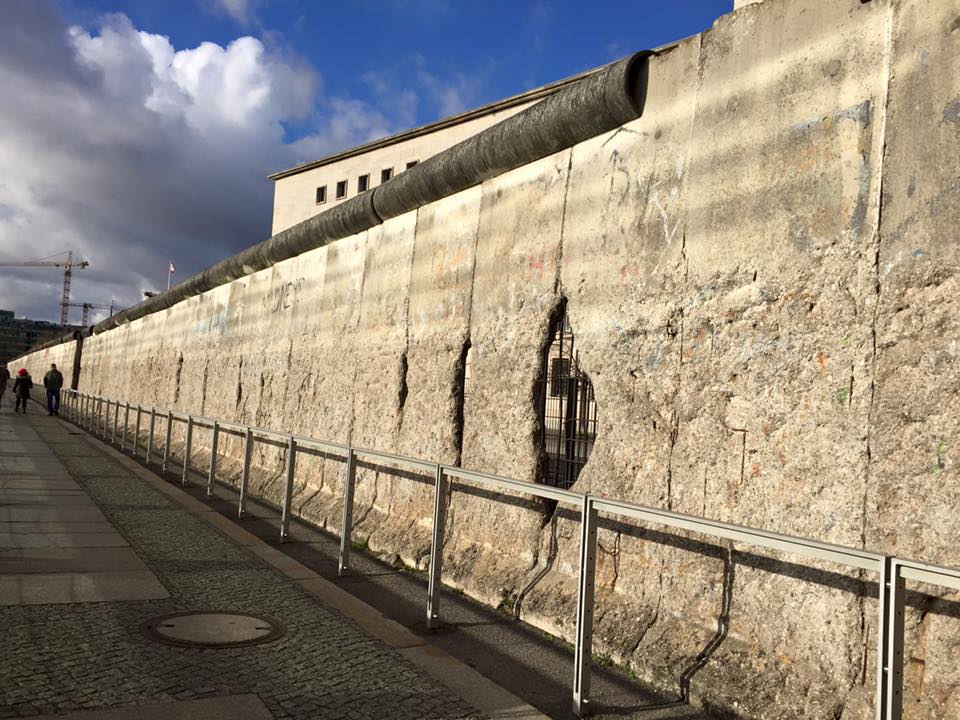 What's left on the historical and breathtaking Berlin Wall.