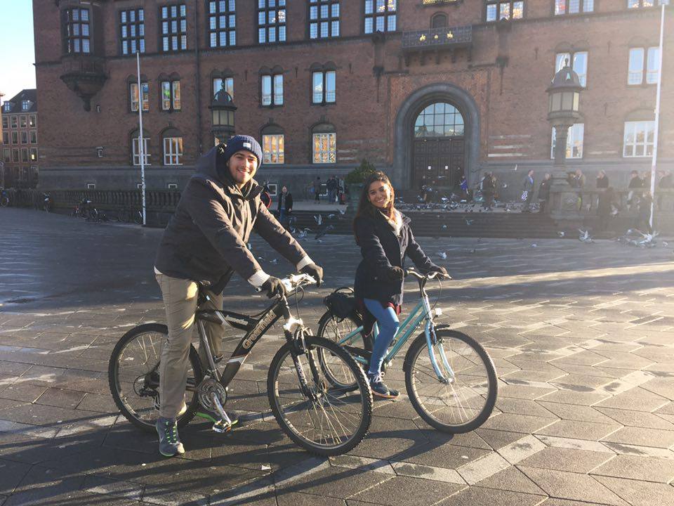 The trip wouldn't be complete without biking through the streets of Copenhagen. 