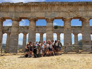 Visiting the temple at Segesta