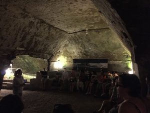 The start of the Naples Underground tour - more than 100 feet under the modern street level!